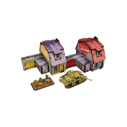 WW2 Normandy Townhouse 1 PREPAINTED 15mm