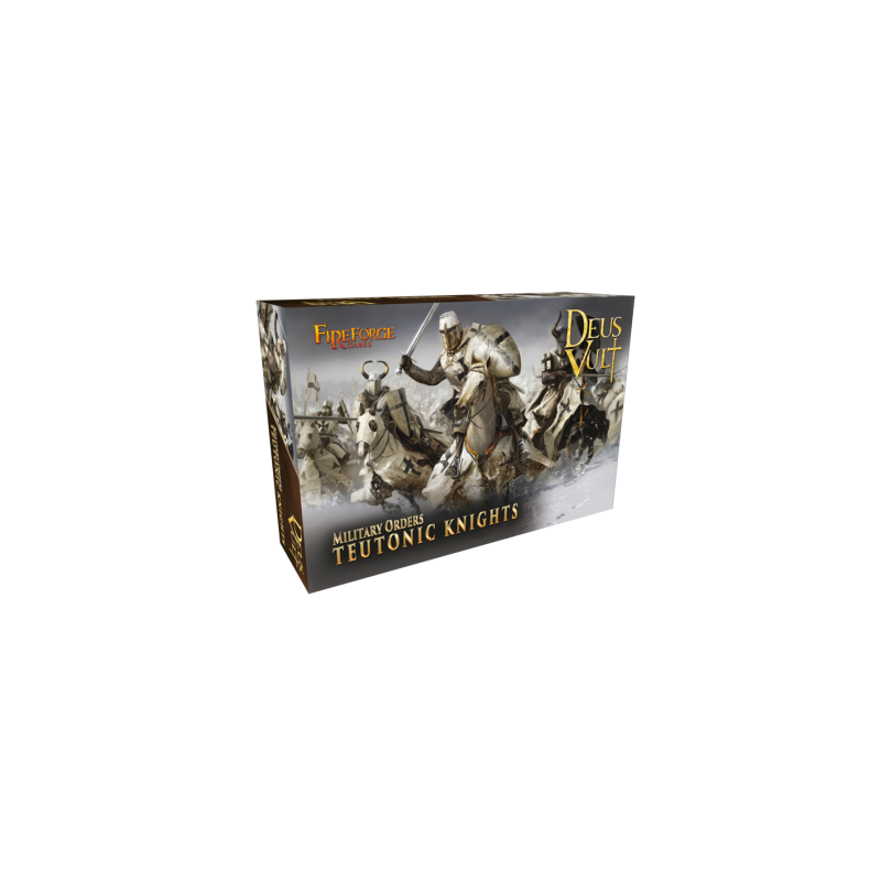 Teutonic Knights Cavalry (12 Mounted Plastic Figures)