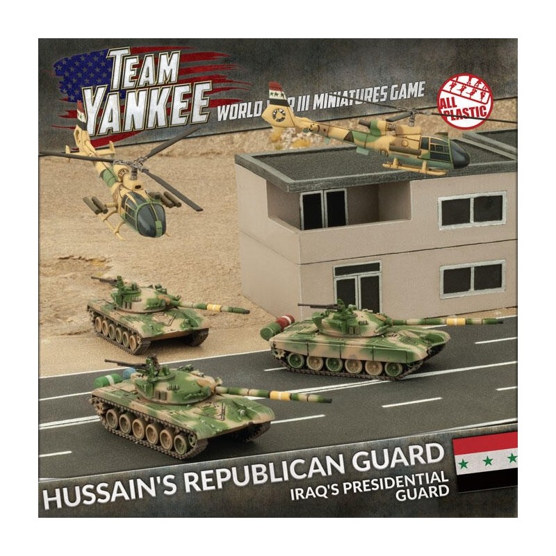 Hussein's Republican Guard (x3 T-72's x 2x Gazelle's Plastic)  -- Preorder --