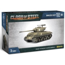 M4A3E8 Easy Eight Tank Platoon (x3 Plastic)  -- Preorder --
