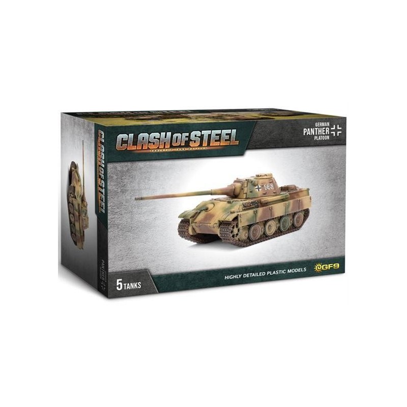 Panther (8.8cm) Tank Platoon (x5 Plastic)  -- Preorder --