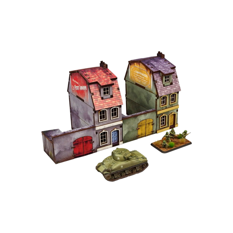 WW2 Normandy Townhouse 1  (Prepintado) 15mm