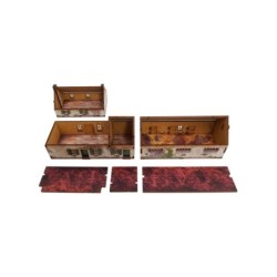 WW2 Normandy Homestead w. Stable  (Prepintado) 15mm