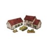 WW2 Normandy Homestead w. Stable  (Prepintado) 15mm