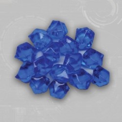 Blue Gem Acrylic Tokens (50)