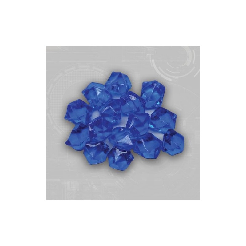Blue Gem Acrylic Tokens (50)