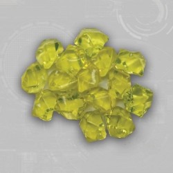 Yellow Gem Acrylic Tokens (50)