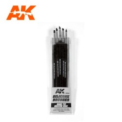 Silicone Brushes. Hard Tip Medium (5 Silicone Pencils)