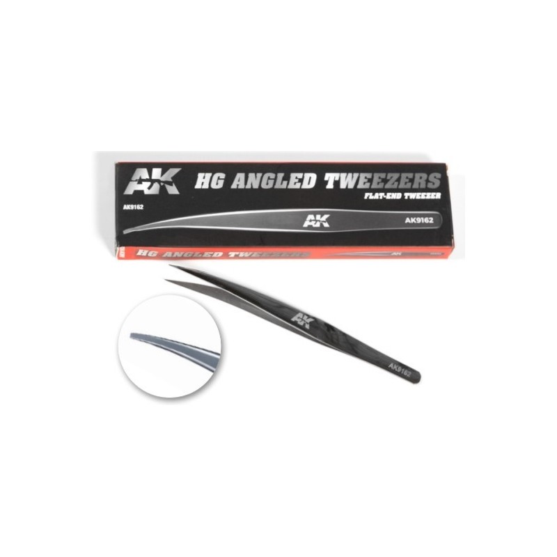 Hg Angled Tweezers 02 Flat-end